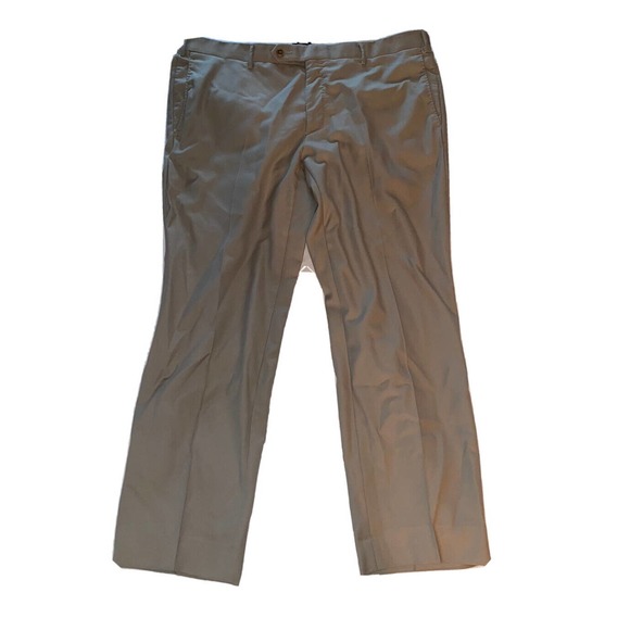 ZANELLA Curtis Dress Pants Wool Trouser Tan Brown Made in Italy Mens 38 x‎ 30 - Picture 1 of 10